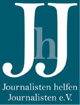 Logo: Journalisten helfen Journalisten (JhJ)