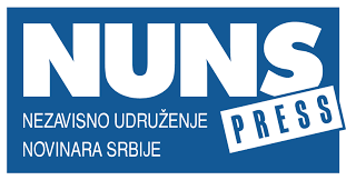 Logo: Independent Journalists’ Association Serbia (IJAS) – Nezavisno udruženje novinara Srbije (NUNS)